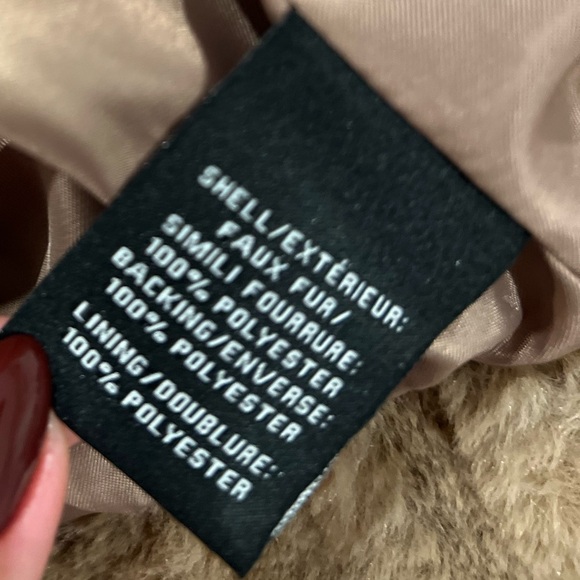 7 for all Mankind Grey Faux Fur Hooded Cropped Bomber Jacket - Picture 5 of 12